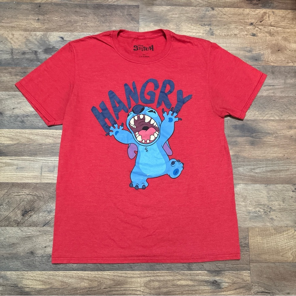 Disney Red Hangry Stitch Men's T-Shirt